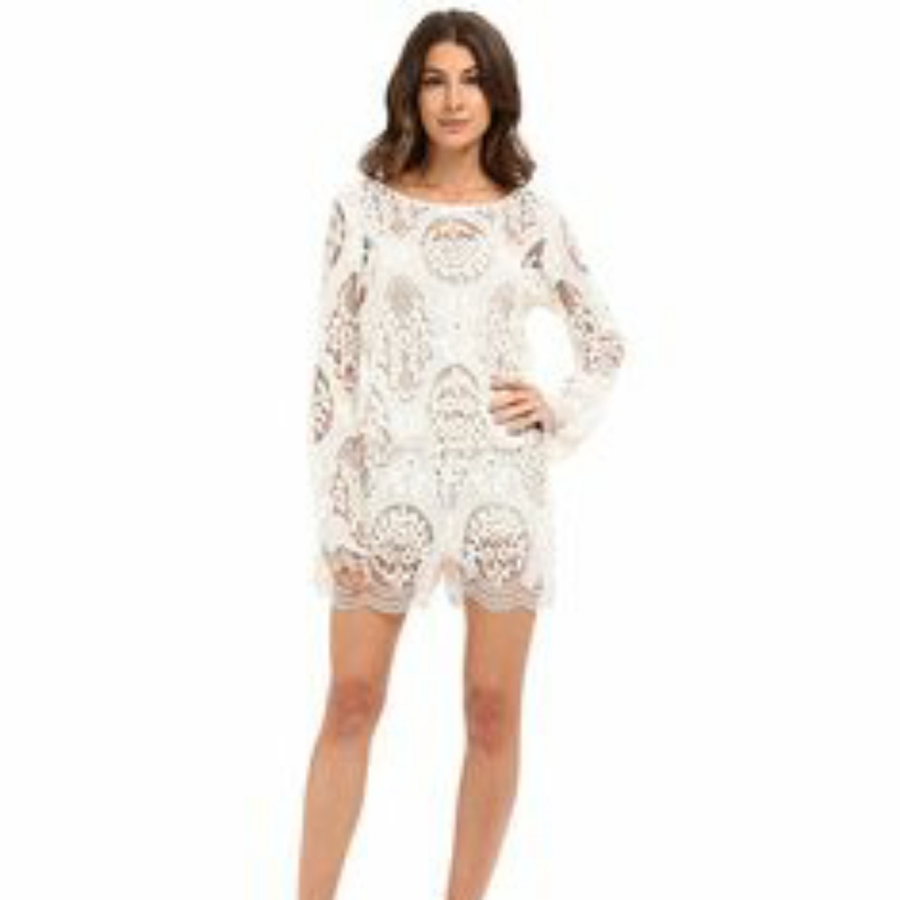 Tart Lace overlay romper